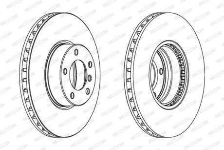 Диск гальмівний FERODO DDF1202C1 (фото 1)