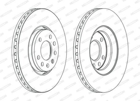 Тормозной диск FERODO DDF1215C