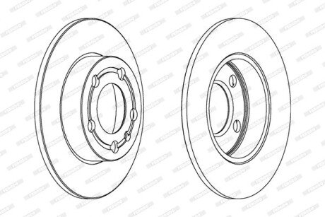 Тормозной диск FERODO DDF1233C