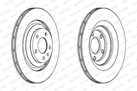 Тормозной диск FERODO DDF1240C