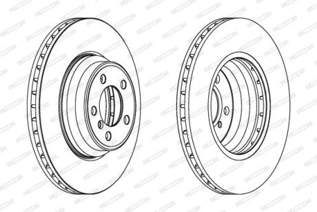 Гальмівний диск FERODO DDF1245C1