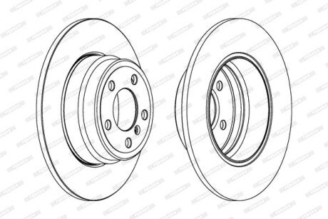 Тормозной диск FERODO DDF1255C1