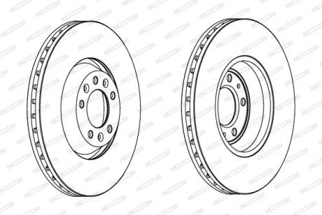 Диск гальмівний FERODO DDF1274C1