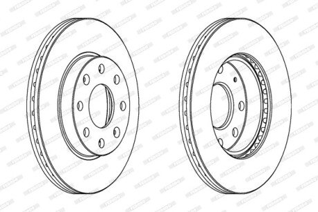 Тормозной диск FERODO DDF1279C