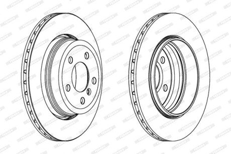 Тормозной диск FERODO DDF1297C1