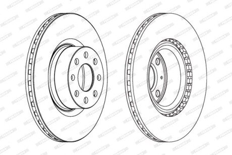 Диск гальмівний FERODO DDF1298C