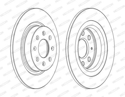 Тормозной диск FERODO DDF1299C