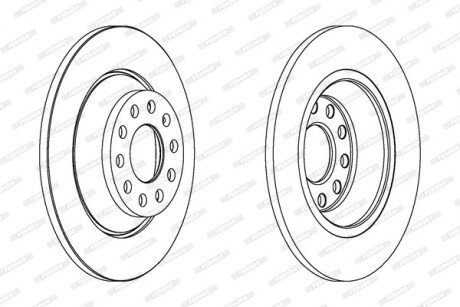 Диск гальмівний FERODO DDF1307C