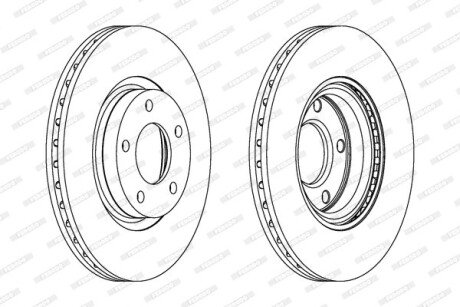 Тормозной диск FERODO DDF1312C