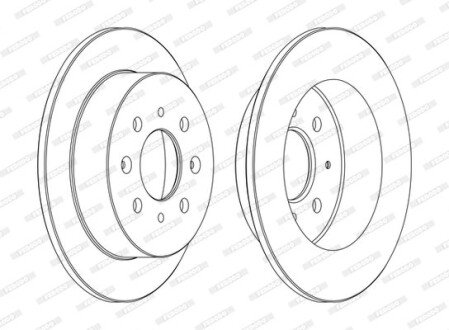 Тормозной диск FERODO DDF1358C