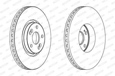 Диск гальмівний FERODO DDF1368C1 (фото 1)