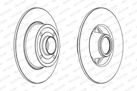 Диск гальмівний FERODO DDF1369C1