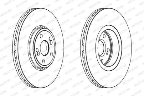 Тормозной диск FERODO DDF1405C1