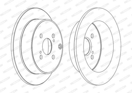 Диск гальмівний FERODO DDF1409C