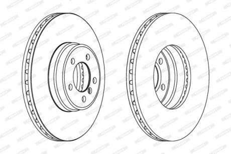 Диск гальмівний FERODO DDF1411C1