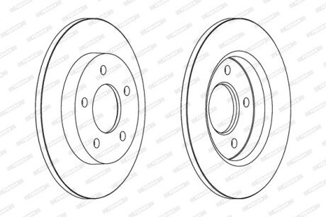 Тормозной диск FERODO DDF1420C (фото 1)