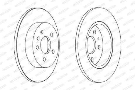 Диск гальмівний FERODO DDF1423C