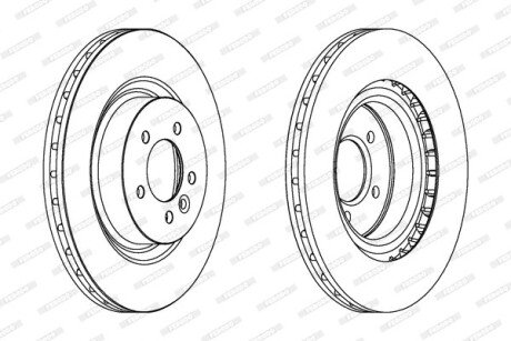 Тормозной диск FERODO DDF1434C1