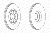Диск гальмівний (передній) Citroen C4 04-13/Peugeot 207/308 07-14/307 03-09 (302x26) (з покр) (вент.) FERODO DDF1442C (фото 1)