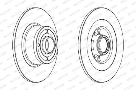 Диск гальмівний FERODO DDF1443C1