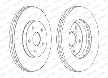 Тормозной диск FERODO DDF1446C