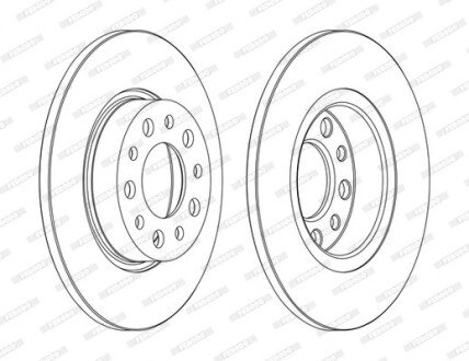 Диск гальмівний FERODO DDF1450C