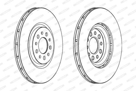 Тормозной диск FERODO DDF1453C