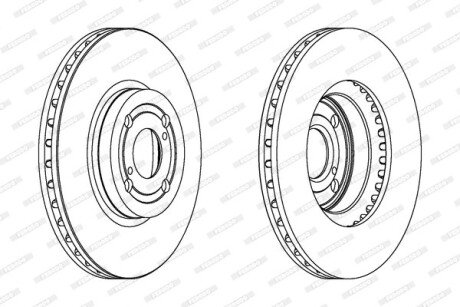 Тормозной диск FERODO DDF1461C