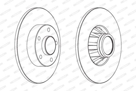 Гальмівний диск FERODO DDF1498C1