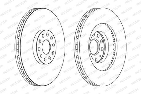 Гальмівний диск FERODO DDF1504C1