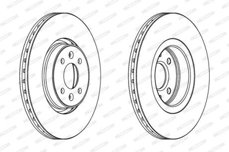 Тормозной диск FERODO DDF1513C