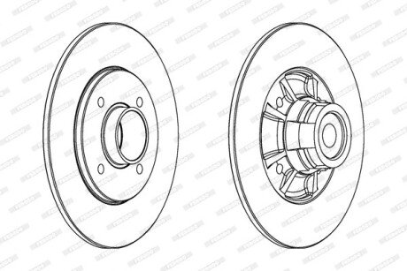 Диск гальмівний FERODO DDF15171