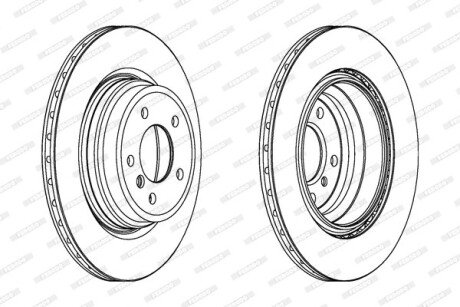 Тормозной диск FERODO DDF1550C1