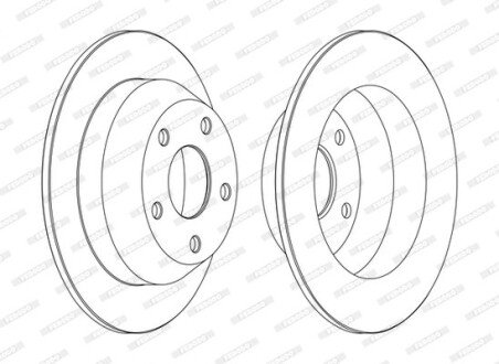 Диск гальмівний FERODO DDF1553C
