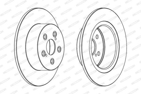 Тормозной диск FERODO DDF1556C