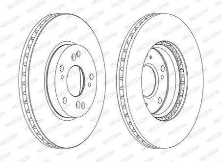 Тормозной диск FERODO DDF1557C