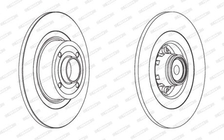 Диск гальмівний FERODO DDF15701