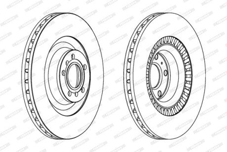 Тормозной диск FERODO DDF1572C1