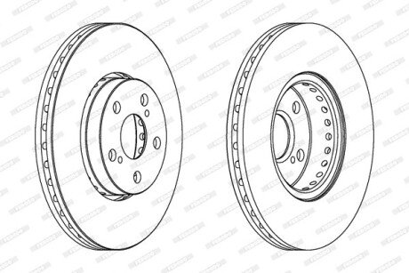 Тормозной диск FERODO DDF1575C