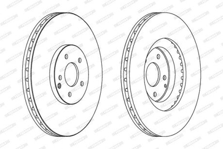 Гальмівний диск FERODO DDF1585