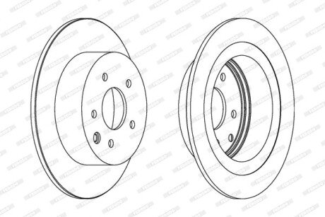 Тормозной диск FERODO DDF1590C (фото 1)