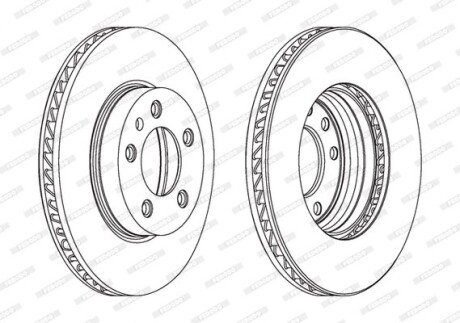 Гальмівний диск FERODO DDF1591LC1