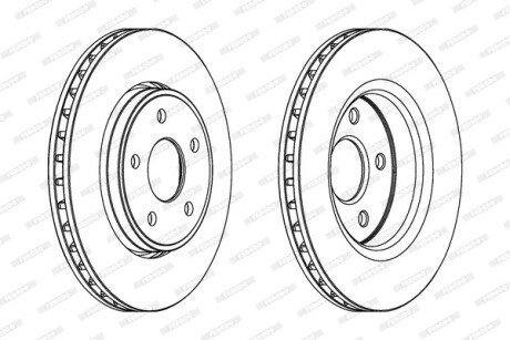 Тормозной диск FERODO DDF1593C1