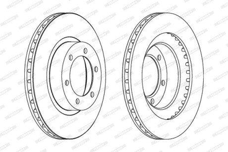 Тормозной диск FERODO DDF1594C