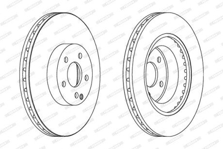 Тормозной диск FERODO DDF1595C1