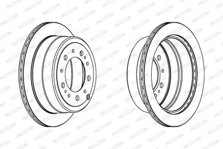 Тормозной диск FERODO DDF1597C1