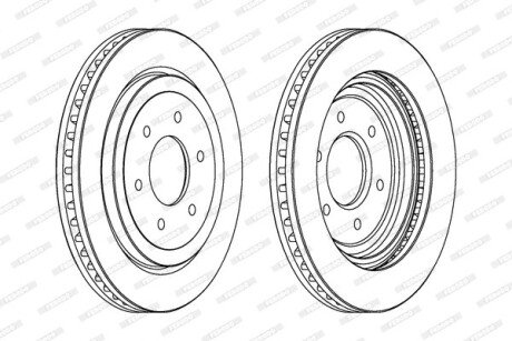 Тормозной диск FERODO DDF1611C1