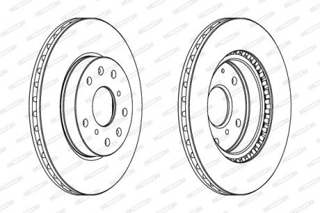 Тормозной диск FERODO DDF1620C