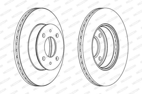 Диск гальмівний FERODO DDF1632C