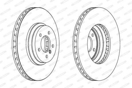 Тормозной диск FERODO DDF1634C1